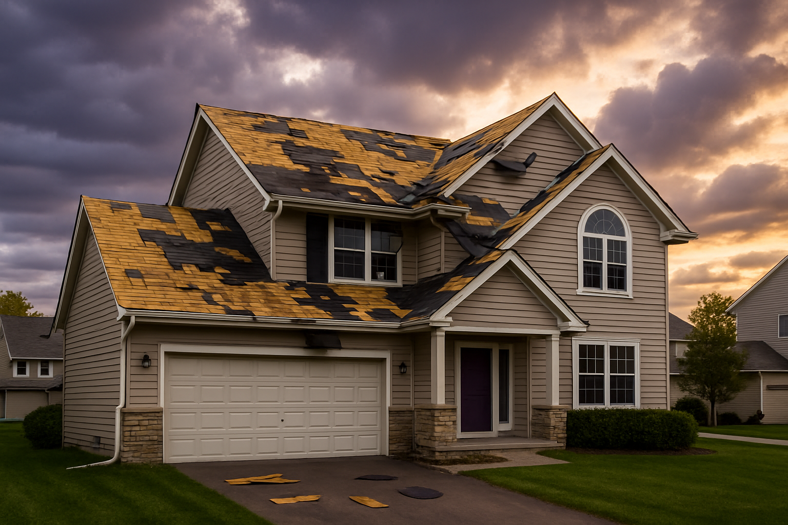 Wind Damage Roof Repair in St. Michael, MN